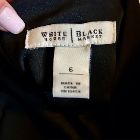 White House Black Market Black Mini Dress - Picture 5 of 9